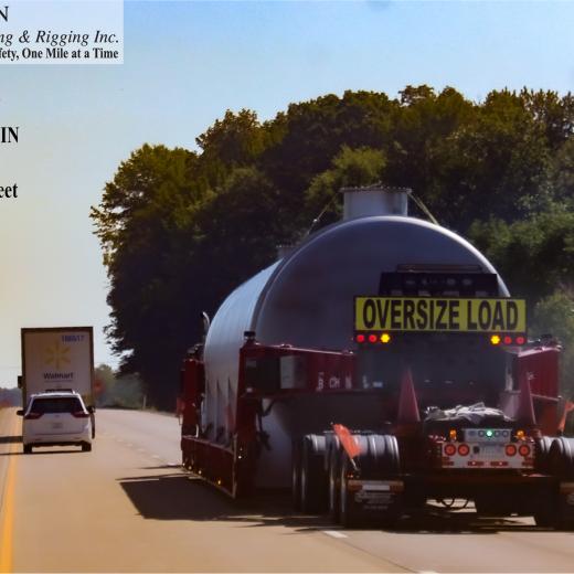 Buchanan moves a 76 foot tank - IN to KY Buchanan moves a 76 foot tank - IN to KY