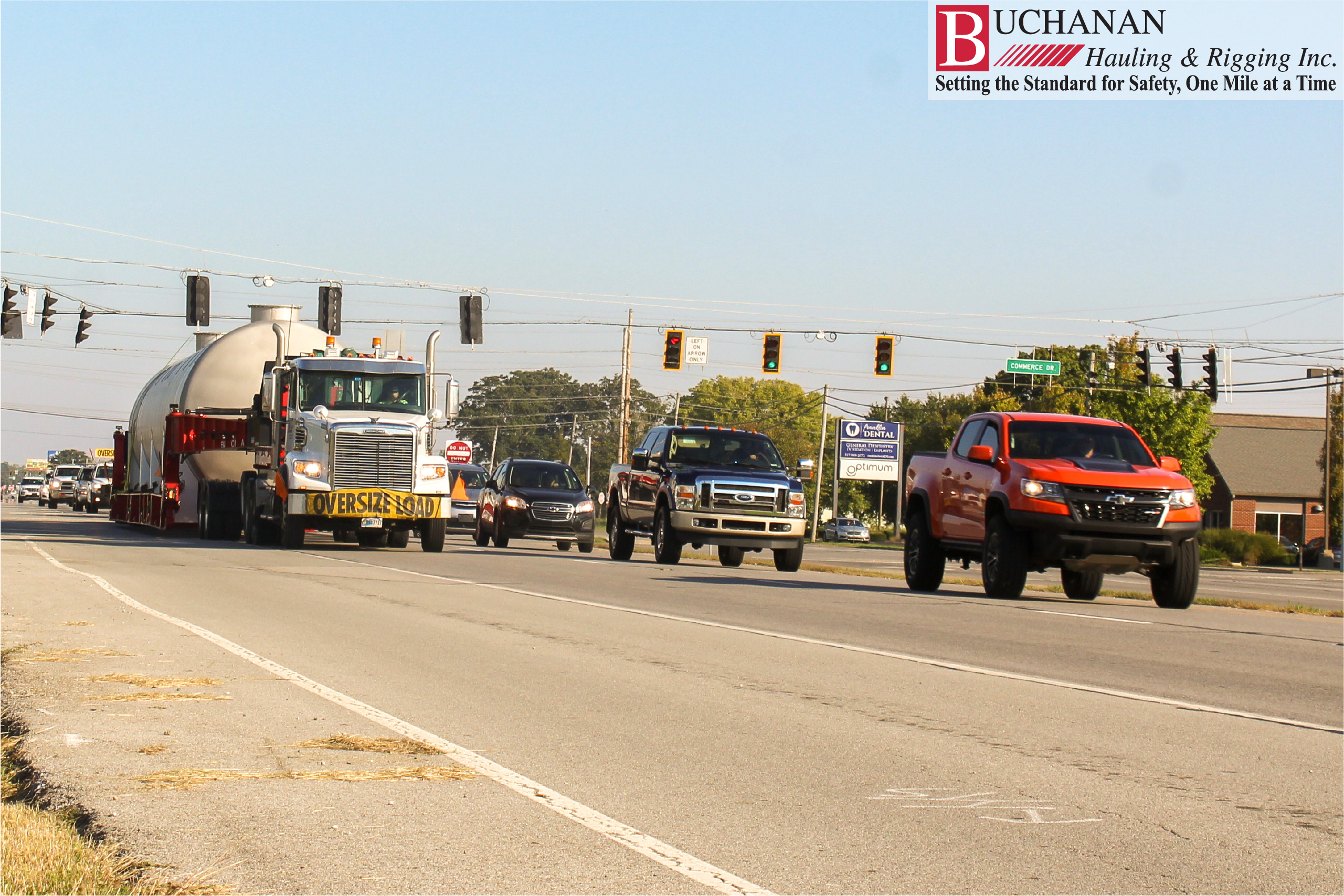 Buchanan moves a 76 foot tank - IN to KY