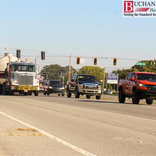 Buchanan moves a 76 foot tank - IN to KY Buchanan moves a 76 foot tank - IN to KY