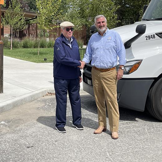 Geary Buchanan & Indiana Governor Eric Holcomb Geary Buchanan & Indiana Governor Eric Holcomb