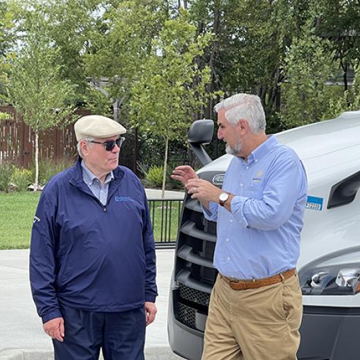 Geary Buchanan & Indiana Governor Eric Holcomb Geary Buchanan & Indiana Governor Eric Holcomb