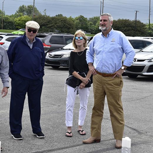 Geary Buchanan & Indiana Governor Eric Holcomb Geary Buchanan & Indiana Governor Eric Holcomb