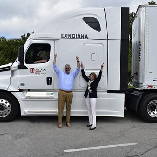 Geary Buchanan & Indiana Governor Eric Holcomb Geary Buchanan & Indiana Governor Eric Holcomb