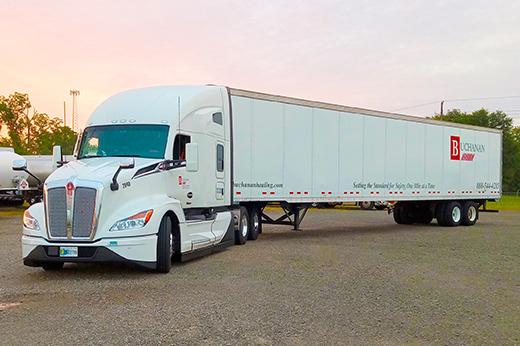 Buchanan Hauling and Rigging dry van truck ready to deliver. Buchanan Hauling and Rigging dry van truck ready to deliver.